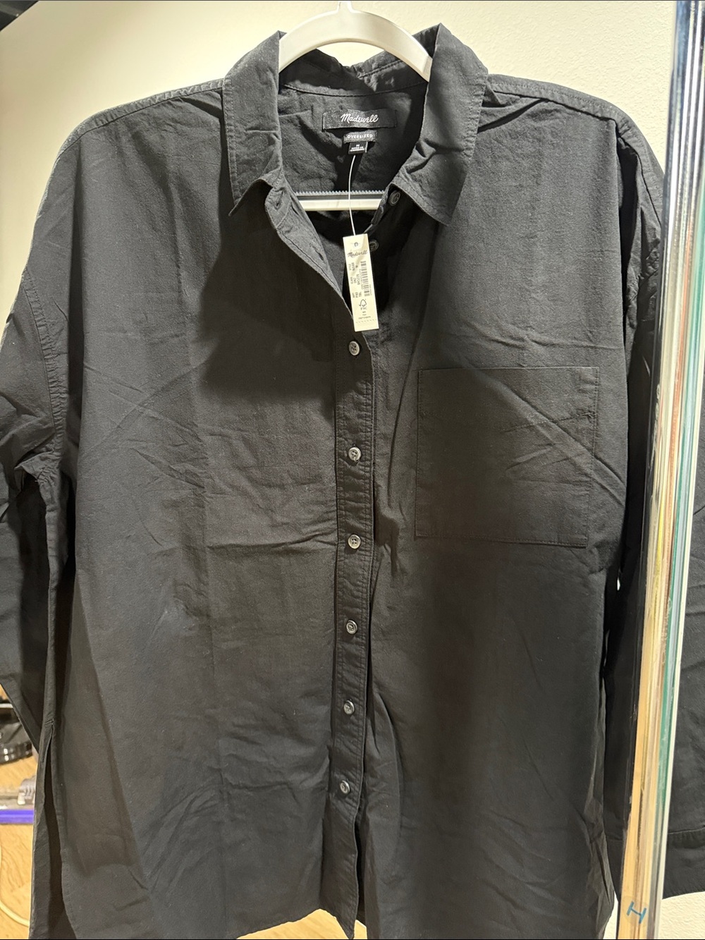 Madewell - The Signature Poplin Oversized Shirt - Picture 3 of 5